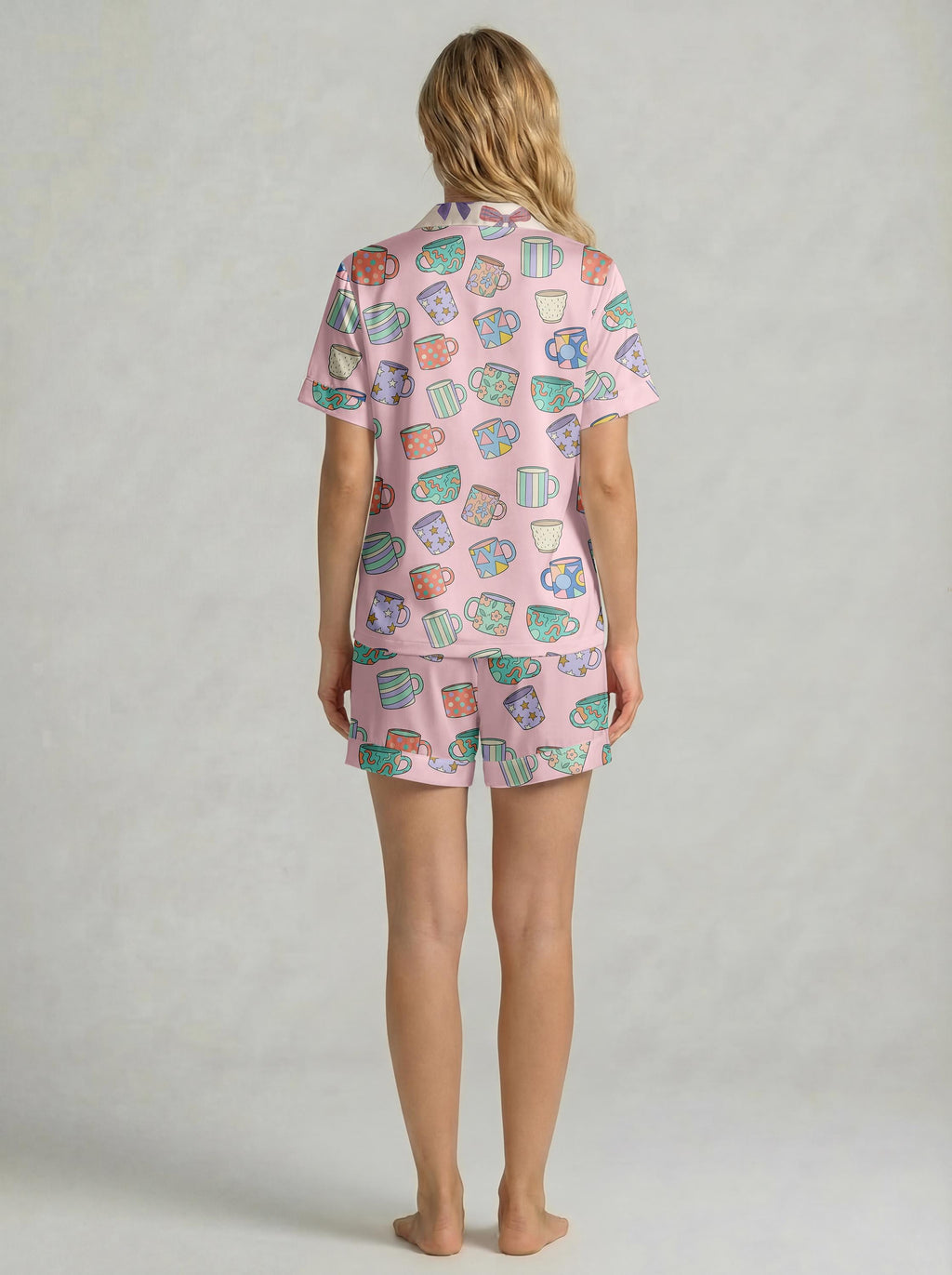 Women's Short  Pajama Set | Playful Print Loungewear|Gift for Her|Pajama Pants