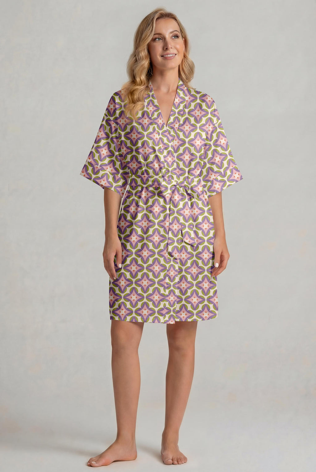 Vintage Boho Print Pajama Set for Women, Luxury Sleepwear, Aesthetic Sleepwear Set, Bridesmaid Gift, Mothers Day Gift for Her, Chic Summer