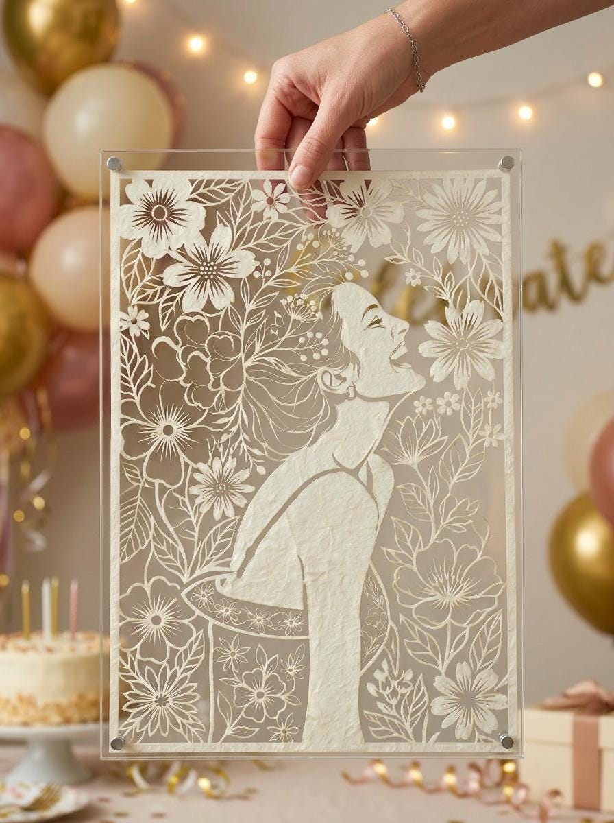 Custom PaperCut Portrait from Photo, Birthday Gift for Her, Personalized Wall Art, Mother’s Day Gift, Anniversary Gift, Wedding Decor