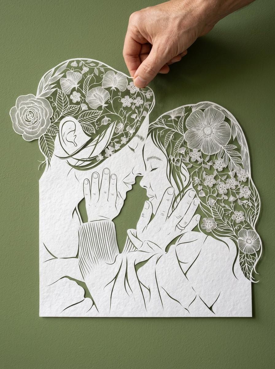 Custom Paper Cut Wall Art from Photo, Family Memory Decor, Mother’s Day Gift, Personalized Portrait Artwork