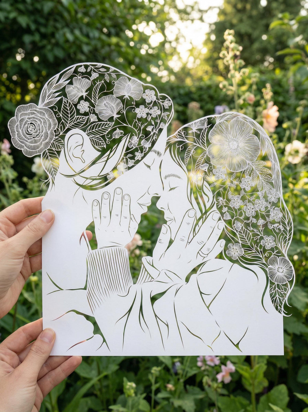 Custom Paper Cut Wall Art from Photo, Family Memory Decor, Mother’s Day Gift, Personalized Portrait Artwork