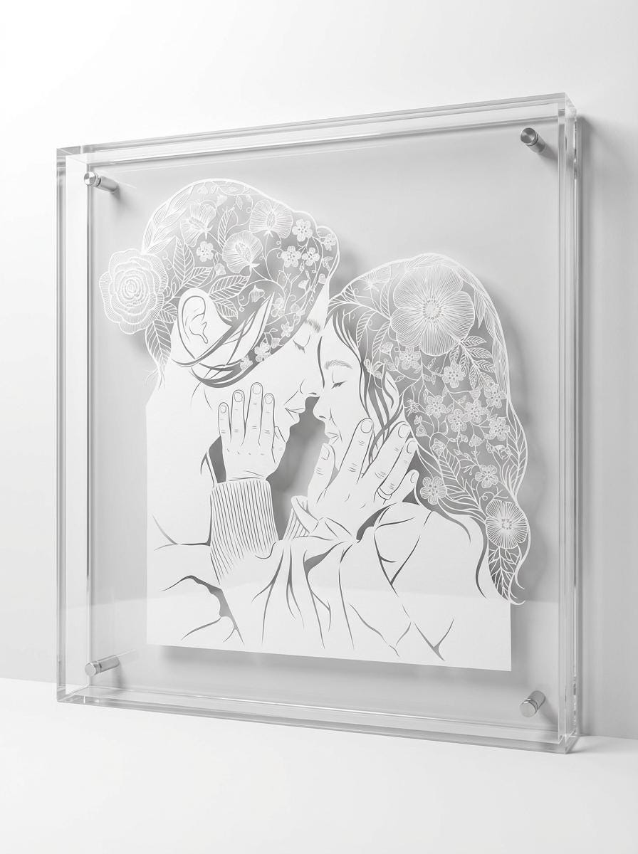 Custom Paper Cut Wall Art from Photo, Family Memory Decor, Mother’s Day Gift, Personalized Portrait Artwork