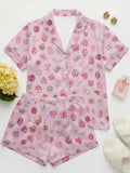 Pink Diamond Pajama Set Women, Luxury Satin Pajamas, Bridal Pajamas, Bachelorette Outfit, Cute Girly Sleepwear, Girls Night Lounge Set