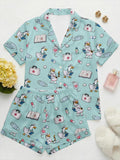 Custom Nurse Pajamas, RN Graduation Gift, Cute Medical Pajama Set,Animal Hospital Pajamas,Future Doctor Sleepwear,Healthcare Worker Gift